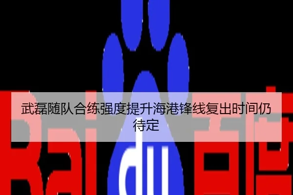 武磊随队合练强度提升海港锋线复出时间仍待定